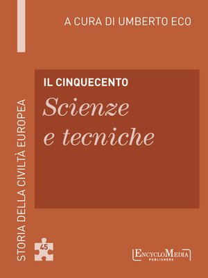 cover image of Il Cinquecento--Scienze e tecniche